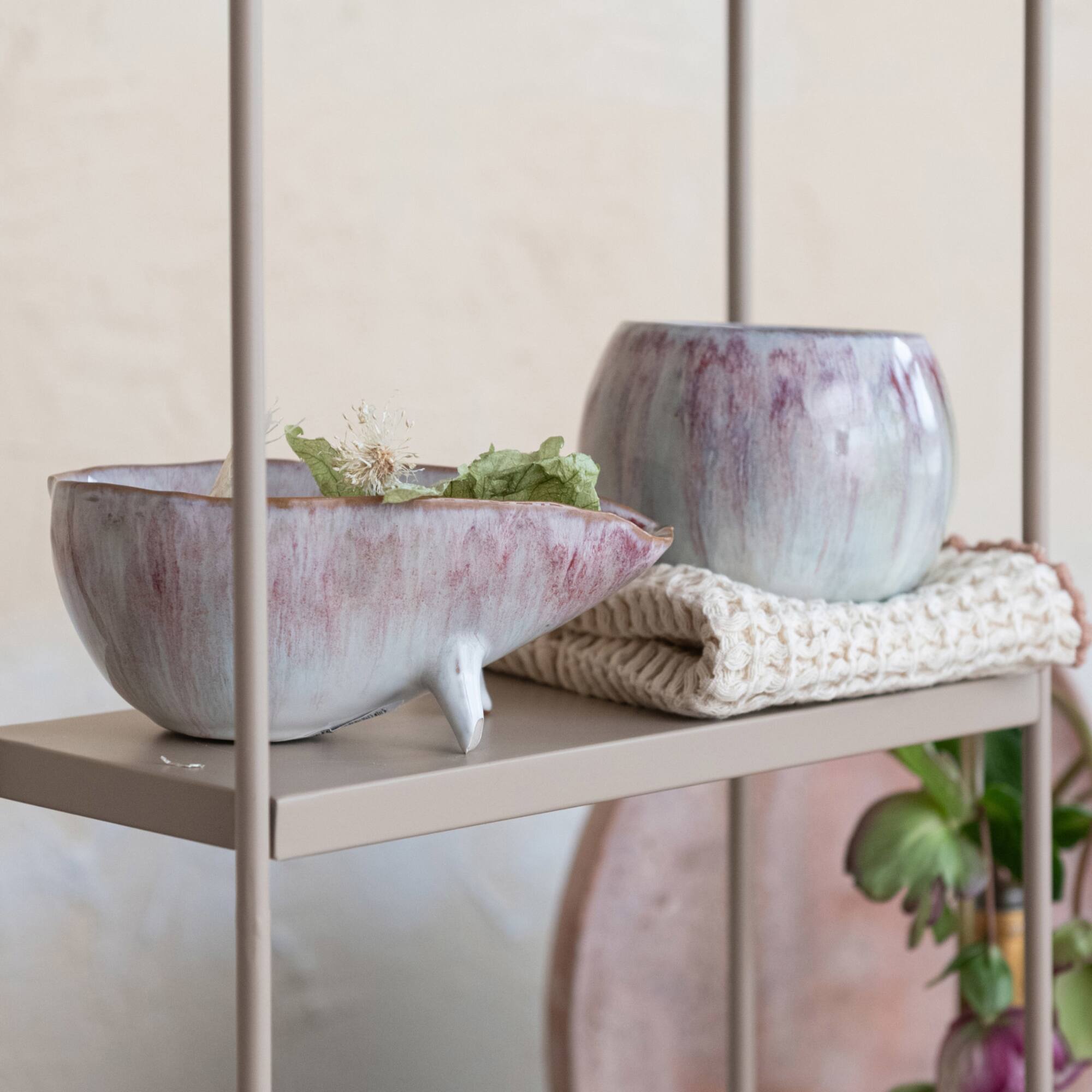 Hello Honey® 6.5" Berry Stoneware Footed Bowl